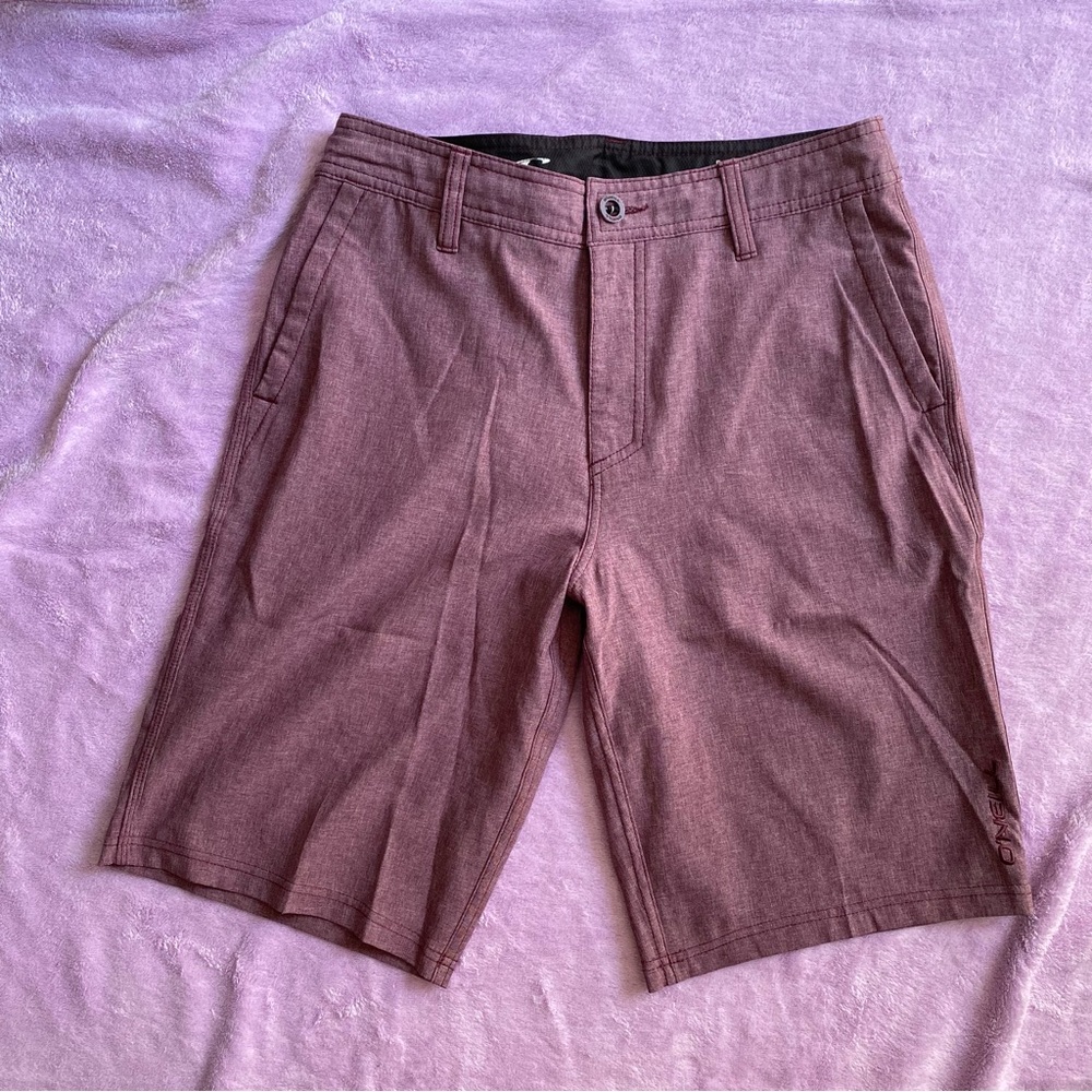 O’Neill 21 inch Burgundy Hybrid Board Shorts